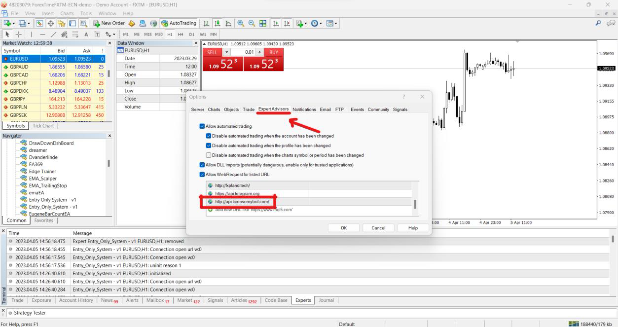 Allowed List Screenshot